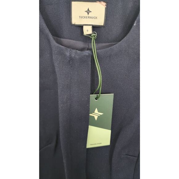 Tuckernuck Navy Rhoda Tunic Top Sz 0 - Picture 5 of 6